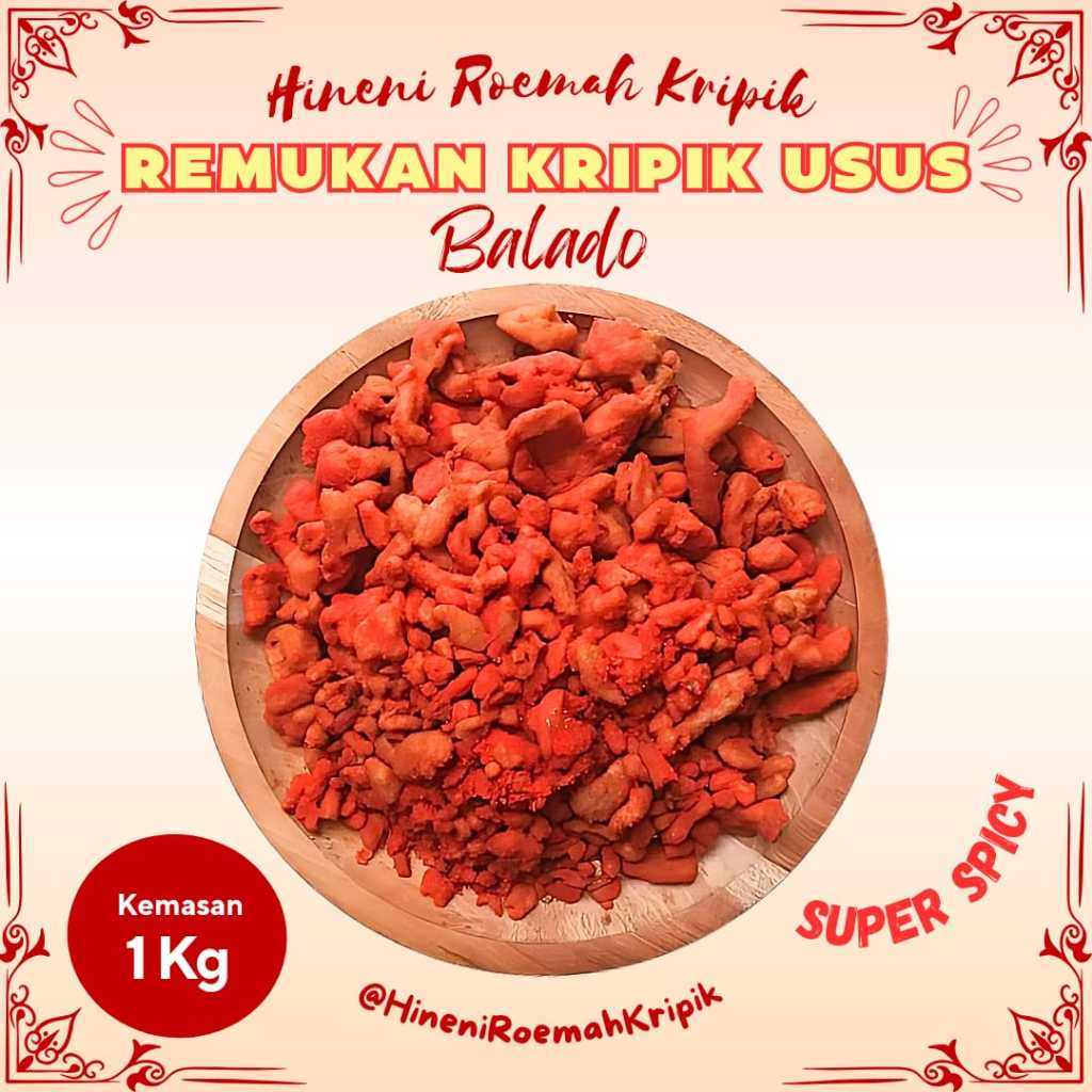 

Keripik Usus Ayam Remuk Balado