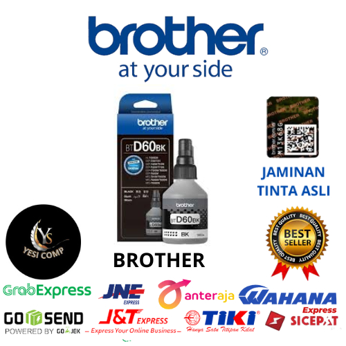 Tinta Brother BT D60 BK - Tinta Printer Hitam BT D 60 Bk
