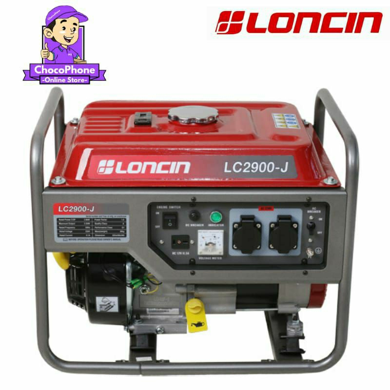 Mesin Genset Generator Listrik Bensin Loncin LC2900-J LC-2900J LC 2900 2000W