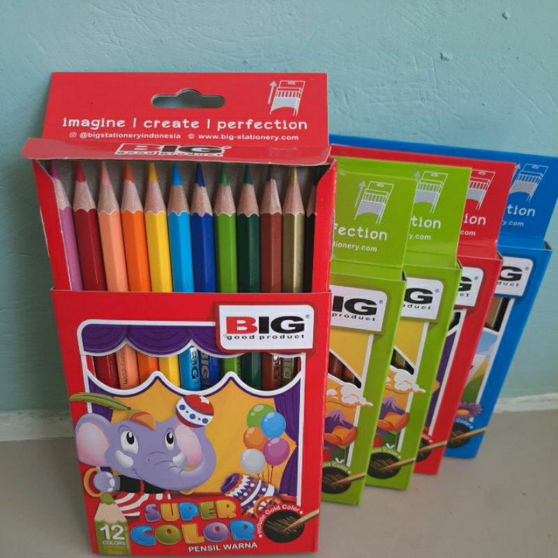 

PENSIL WARNA BIG / PENCIL COLORED SET LENGKAP 12 PENDEK