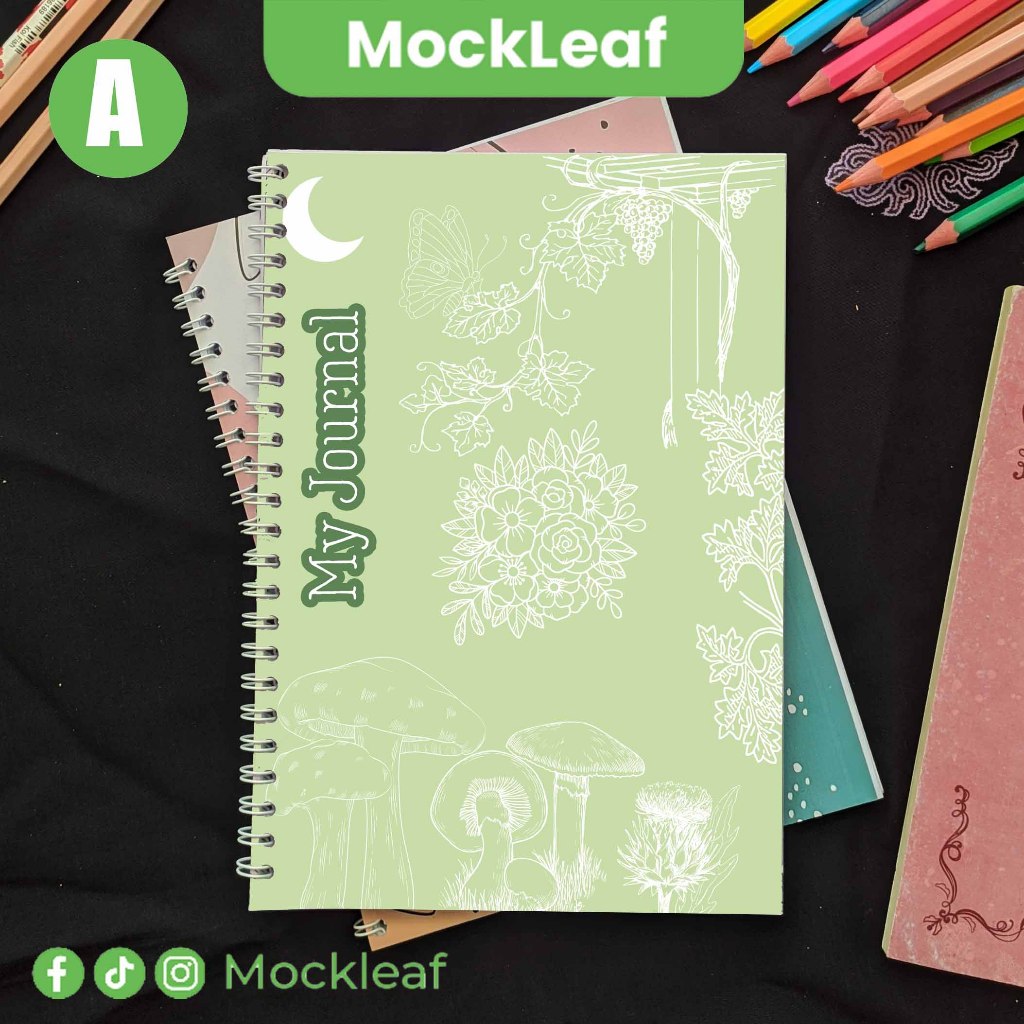 

Notebook - Buku Catatan - Buku Jurnal - Spiral - A5 Motif Bunga