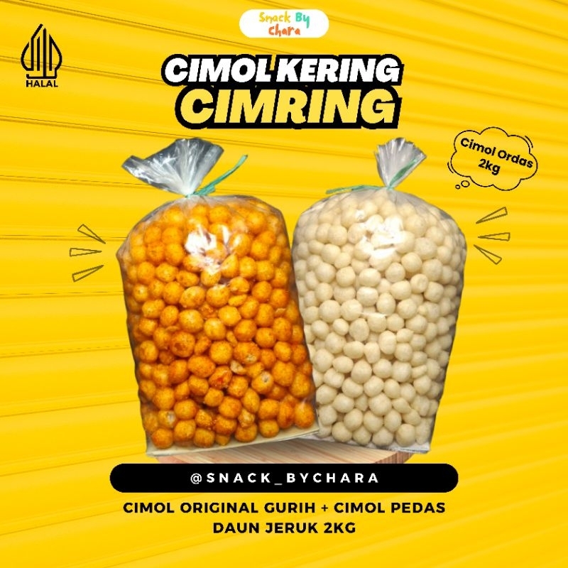 

Cimol Kering/Endog Lewo 2kg Pedas Daun Jeruk/Original gurih Camilan Ringan Snack ByChara
