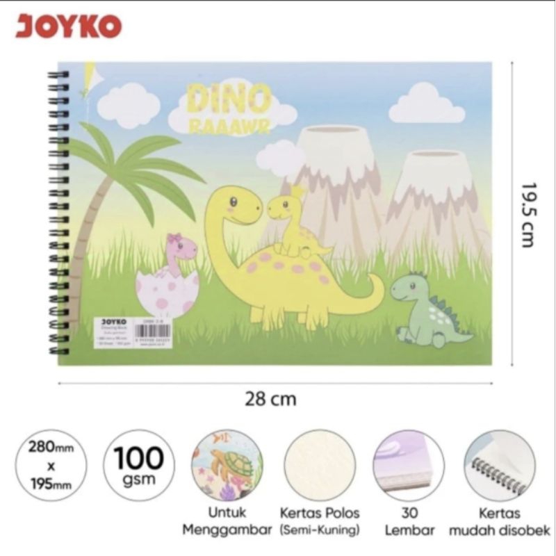 

Buku Gambar A4 Joyko DRBK3B (1pcs/30lembar)