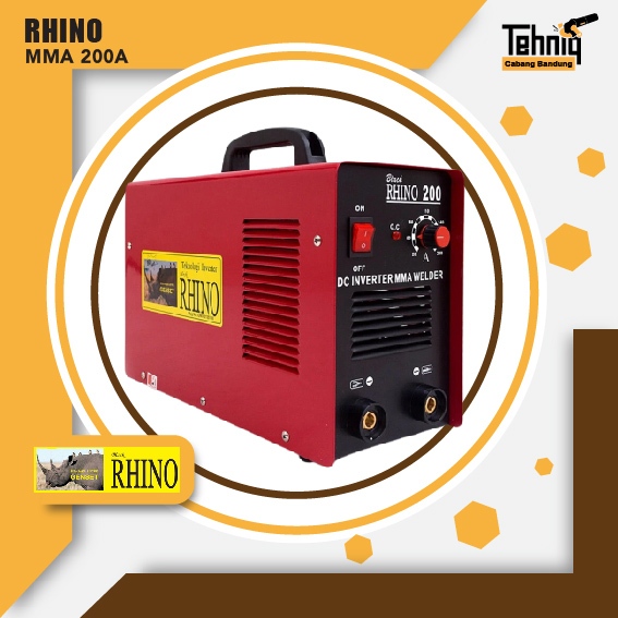Mesin Las Listrik Rhino 200 A Travo Trafo las Inverter Rhino MMA 200A