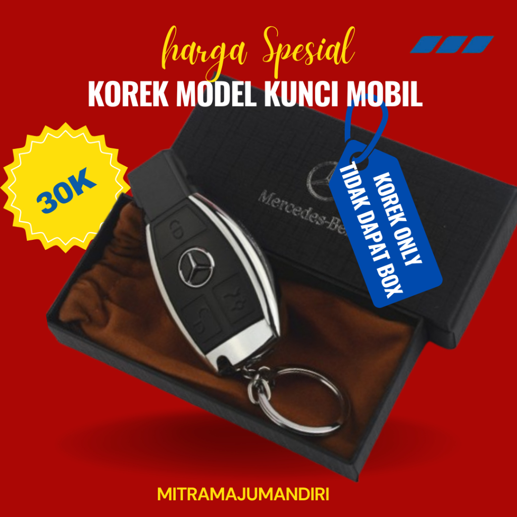 KOREK BARA KUNCI MOBIL MERCY KOREK LAS LIGHTER UNIK MOBIL BMW