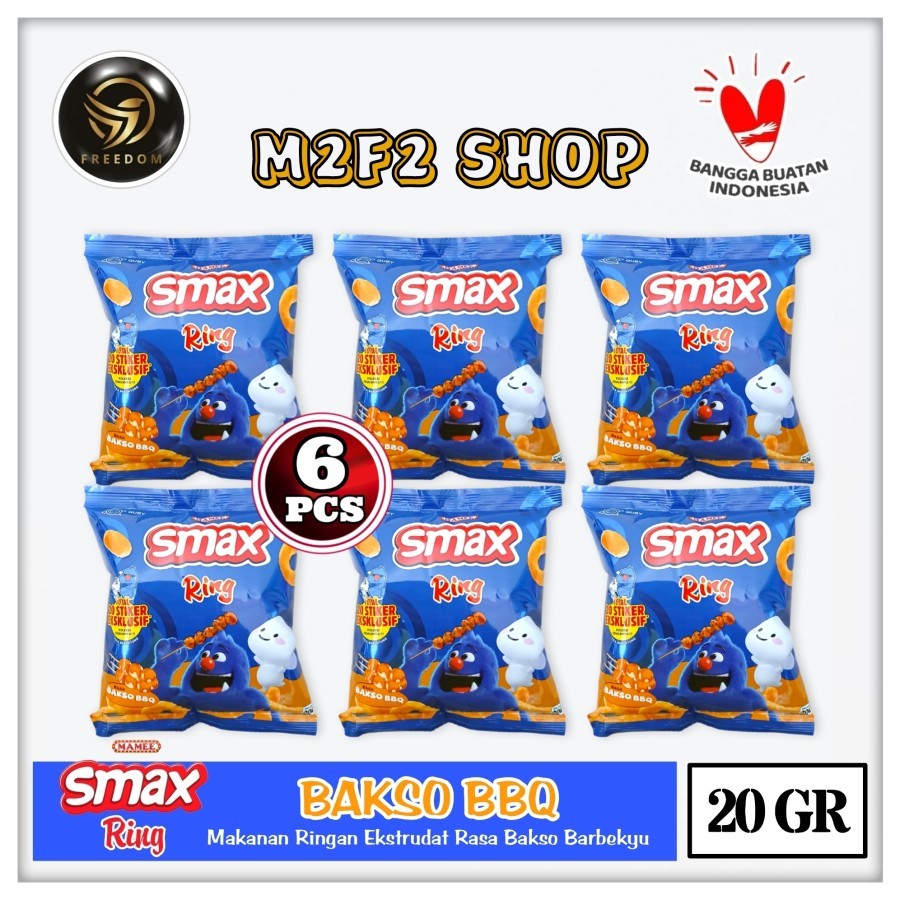 

Mamee Smax Ring Bakso BBQ | Barbekyu Sachet - 20 gr (Kemasan 6 Pcs)