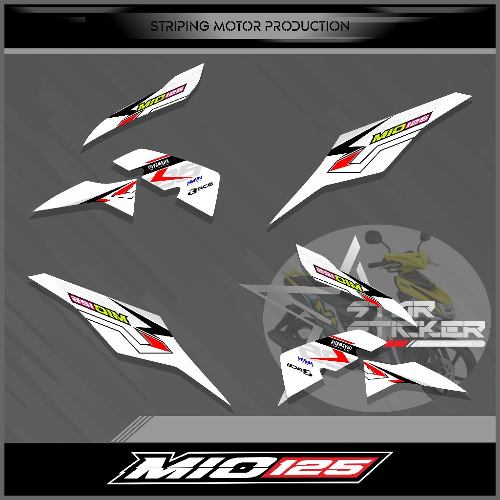 STRIPING STIKER MIO M3 125/STIKER MIO Z/STRIPING MIO 125 GRAFIS KEREN