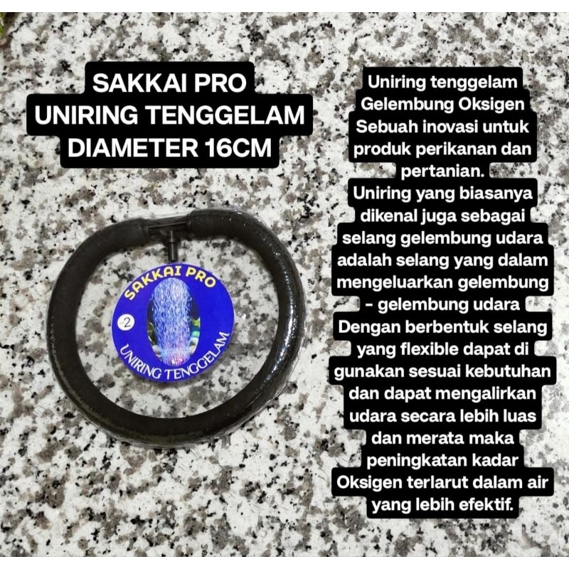 SAKKAI PRO SELANG UNIRING TENGGELAM SELANG AERATOR NANO GELEMBUNG