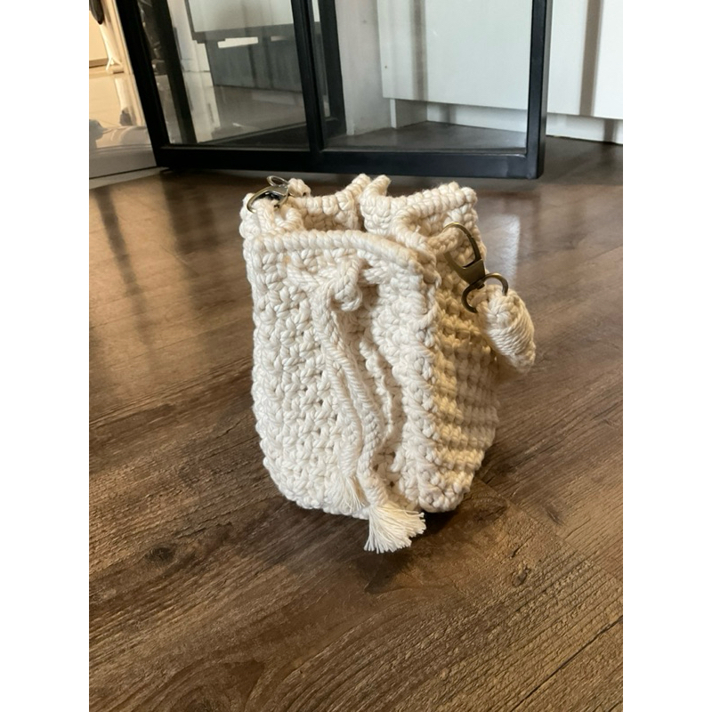 macrame bag mini new