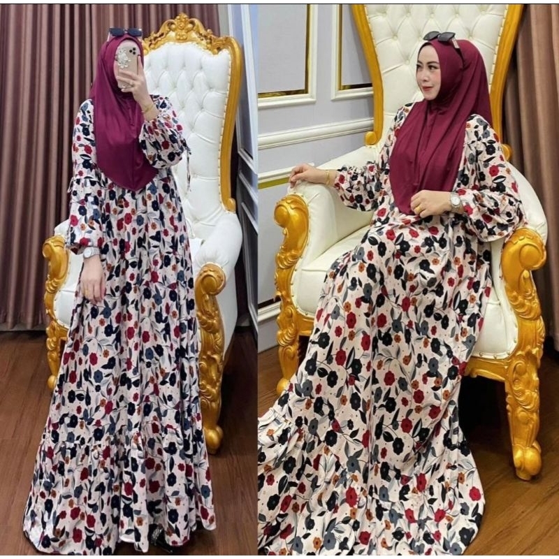 

Nycyta Home Gamis Set Hijab Jumbo Busui Gamis Rayon