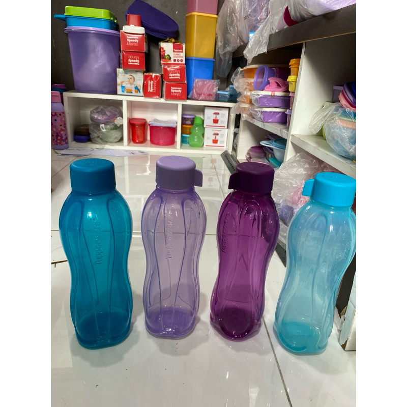 ShP3 eco 1 liter botol minum tupperware 1L tutup ulir berbagai warna