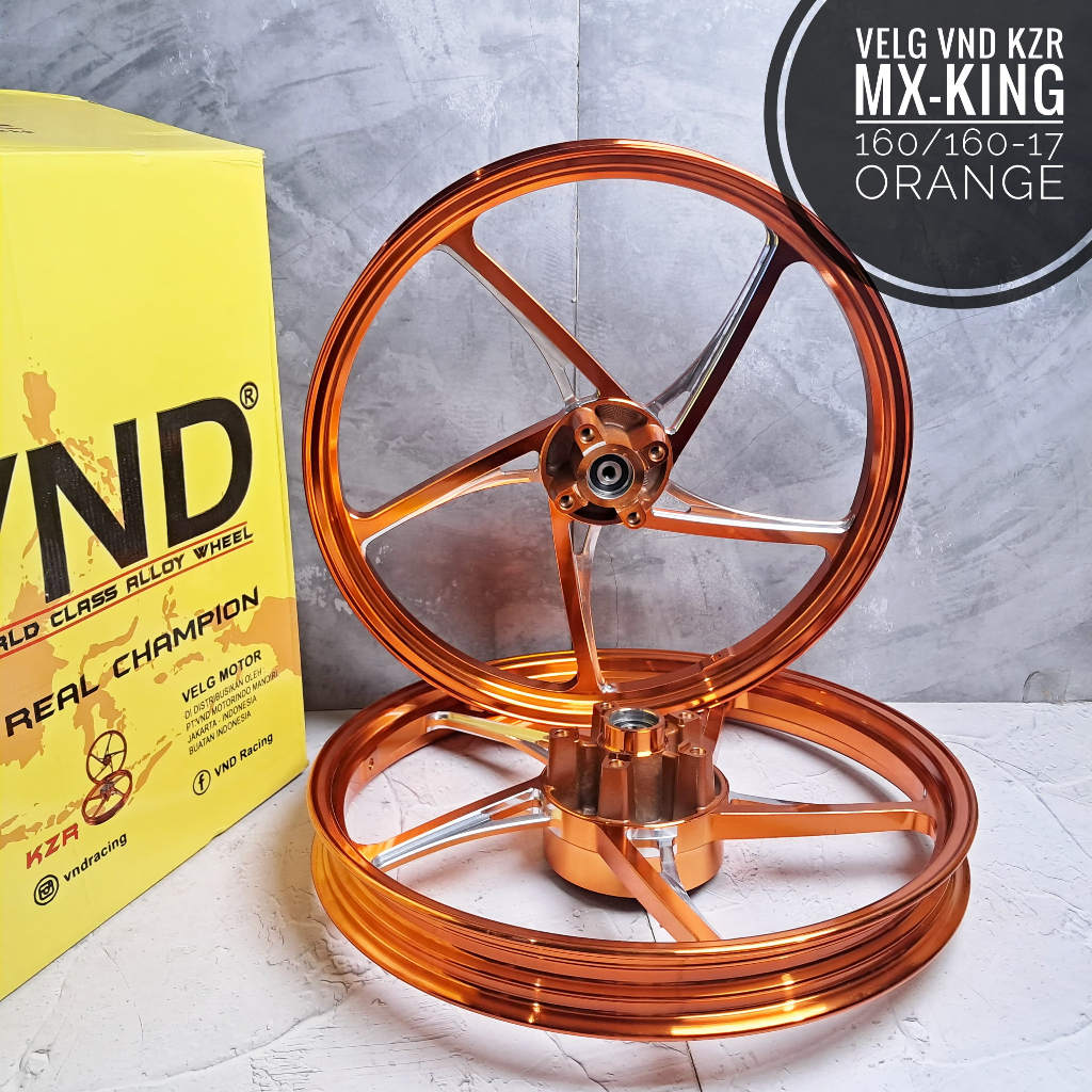 Velg VND KZR MXKing 160/160x17 Orange/Hitam/Biru/pink/Ungu/Merah/Hijau/Crom/Titan