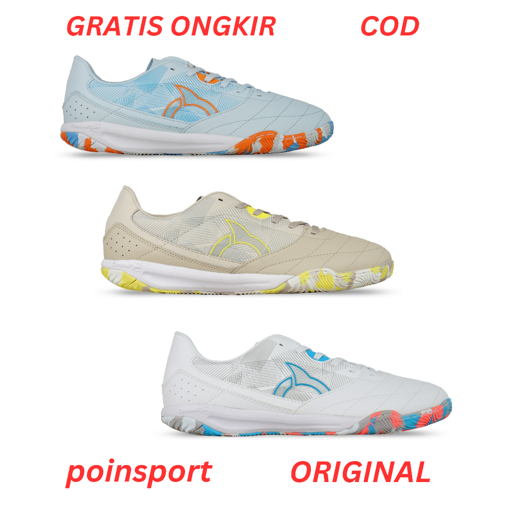Sepatu Futsal ORTUSEIGHT JOGOSALA CRUSHER V2 Grey Camo, Cloud Blue Camo, White Camo