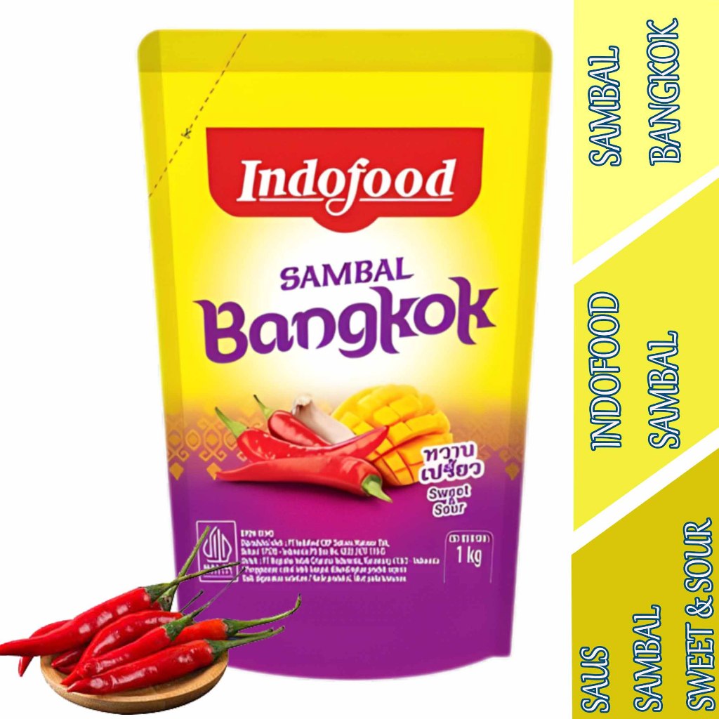 

Saus Sambal Sweet & Sour - Indofood Sambal - Sambal Bangkok - 1kg
