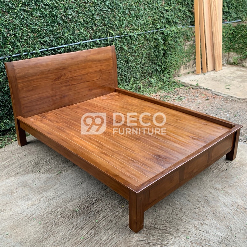 dipan minimalis full kayu jati