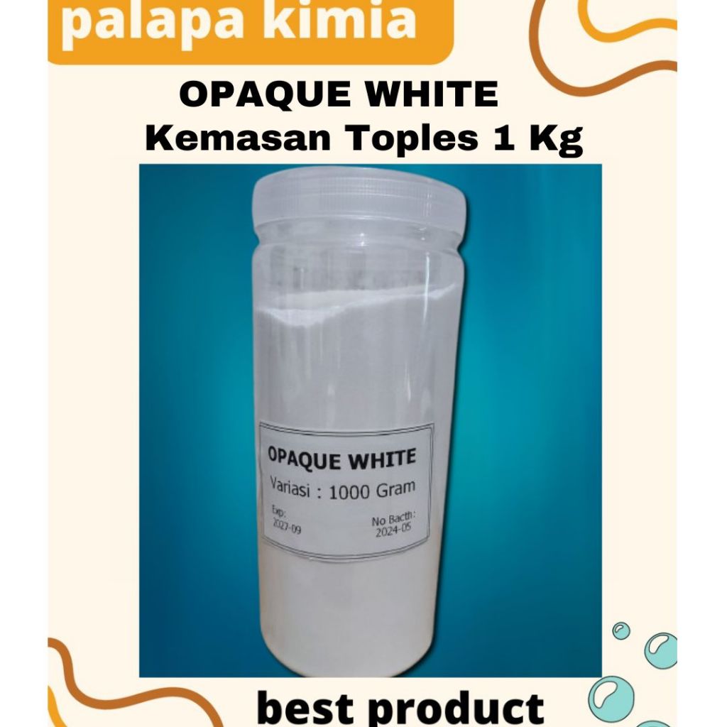 

OPAQUE WHITE KEMASAN TOPLES BENING LEBIH AMAN 500 GR DAN 1 KG