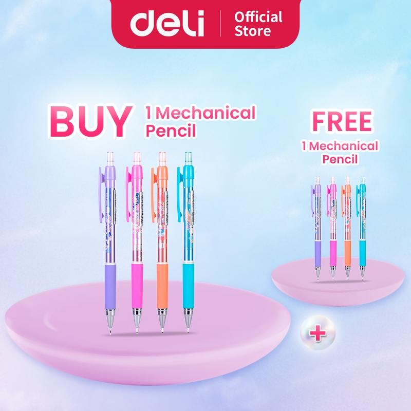 

Deli Pensil Mekanik Sekolah Lucu / Mechanical Pencil 2 PCS ATK Pensil Cetek IP642