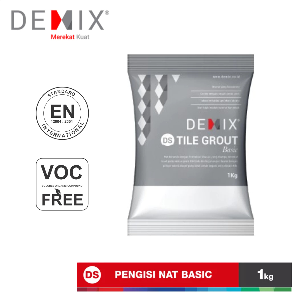 Semen Pengisi Nat Keramik & Granit DEMIX DS Mortar Instan Tile Grout Basic