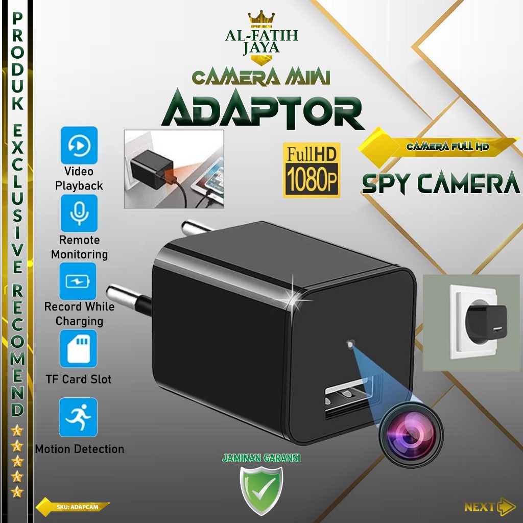 Spy Cam Z99 Camera Adaptor WIFI Kamera Tersembunyi Berbentuk Charger APP Control Monitoring Hidden S
