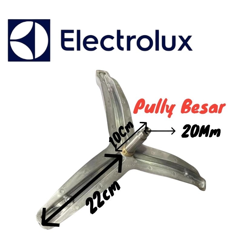 Segitiga Spider Drum Mesin Front Loading Electrolux As Pully Besar EWF10747- EWF10847- EWF85747- EWF