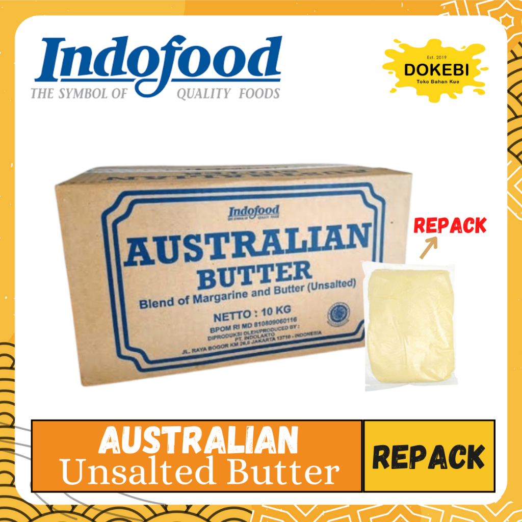 

Australian Fresh Butter Unsalted 500gr | Mentega Tawar Australian | BEST SELLER PREMIUM