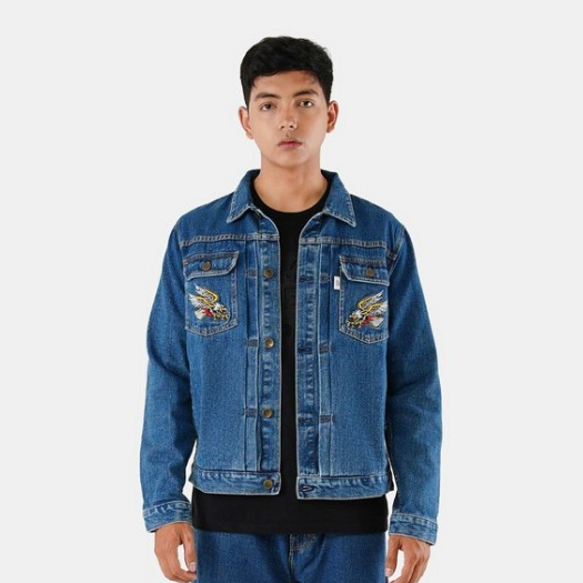 FMC Jaket Jeans Denim Bordir American Heritage C011123