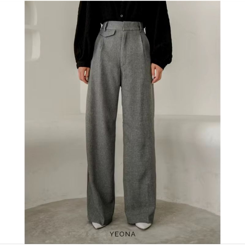 Oro Pants Yeona.id | Kulot | Grey | Loose | Celana