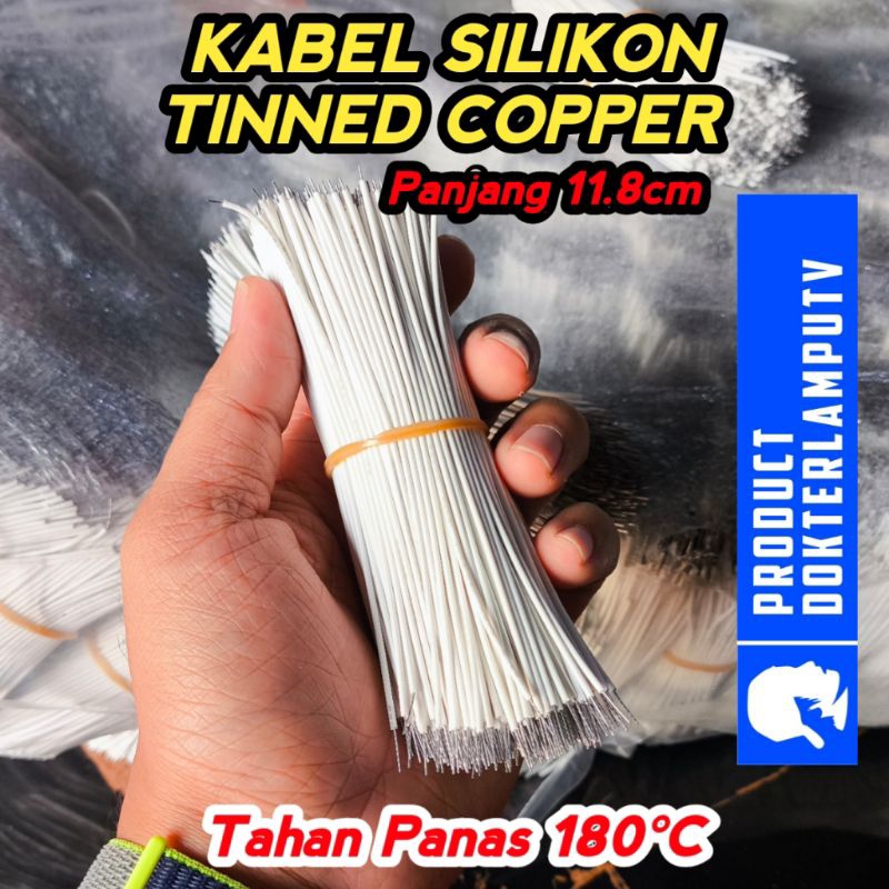 KABEL SILIKON TEMBAGA LAPIS TIMAH UNTUK LHE LED DAN KEPERLUAN PROYEKTOR DIY LAINYA PENYAMBUNGAN LED 