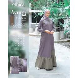 ETHICA GAMIS AYUMI 407 WARNA DUSTY PURPLE