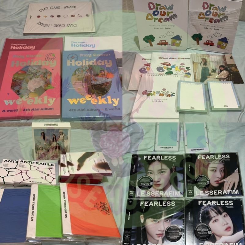 [BACA DESKRIPSI] Clearance Sale Weeekly LESSERAFIM IVE album only & sealed album