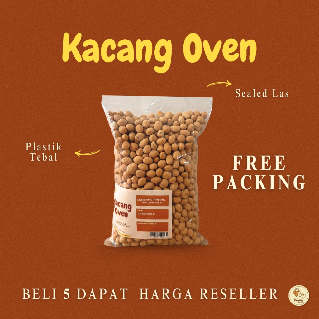 

KACANG OVEN / KACANG TELUR OVEN ISI 1/2 KG