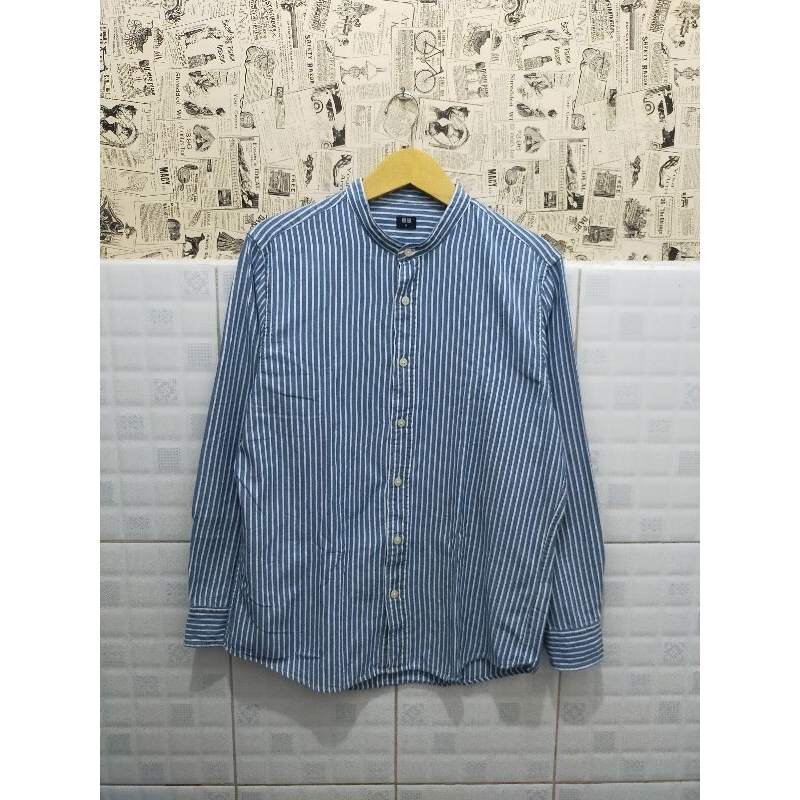 kemeja uniqlo kerah Shanghai (second)