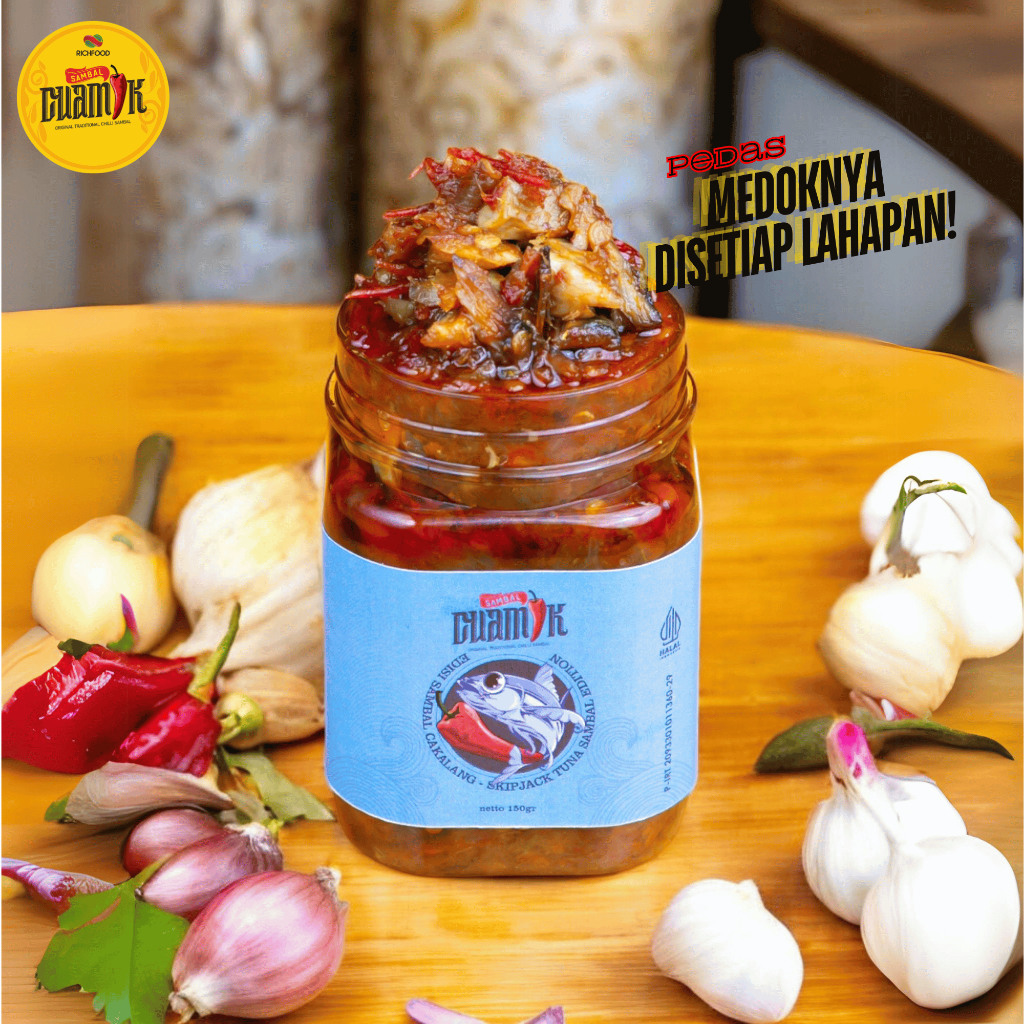

Cuamik Sambal - Sambal Cakalang Sambal Ikan tongkol gurih nikmat pedas Hanya dengan nasi 150Gram