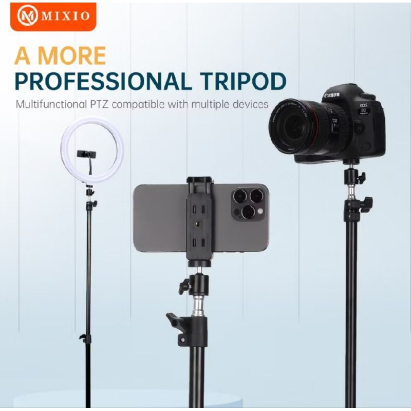 MIXIO 3521 PAKET KOMPLIT TRIPOD 2M + REMOTE BLUETOOTH + BALL HEAD + BAG