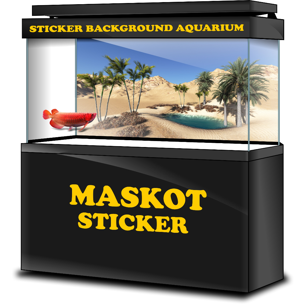 STICKER AQUARIUM, STIKER AKUARIUM, AQUASCAPE,  STIKER KACA AQUARIUM, STIKER BACKGROUND AQUARIUM, STI