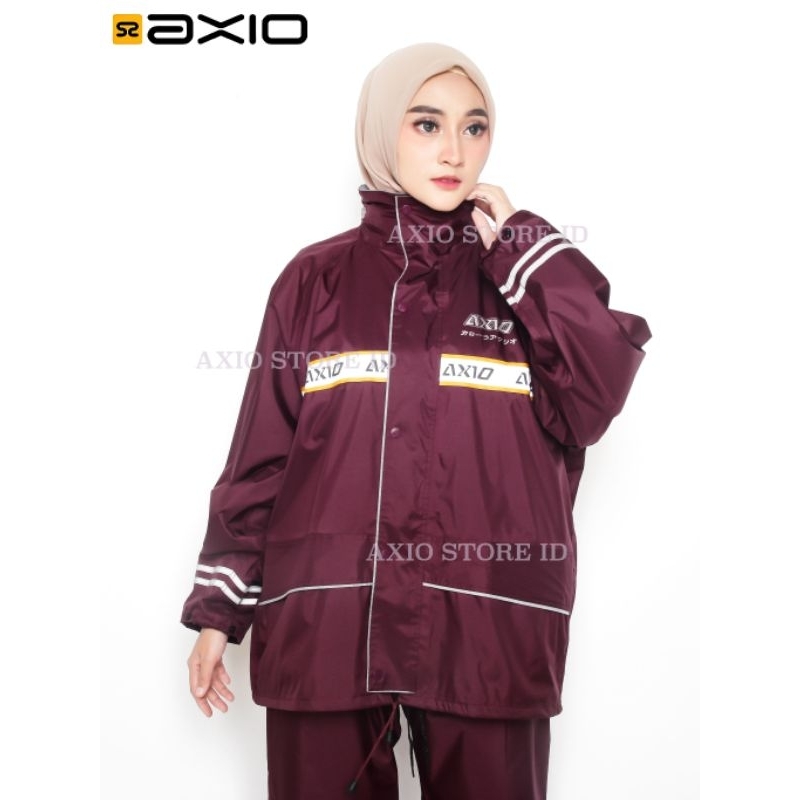 jas axio merah maroon original