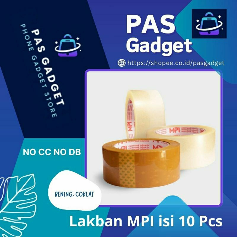 

Lakban MPI 45mm x 100 yard isi 10