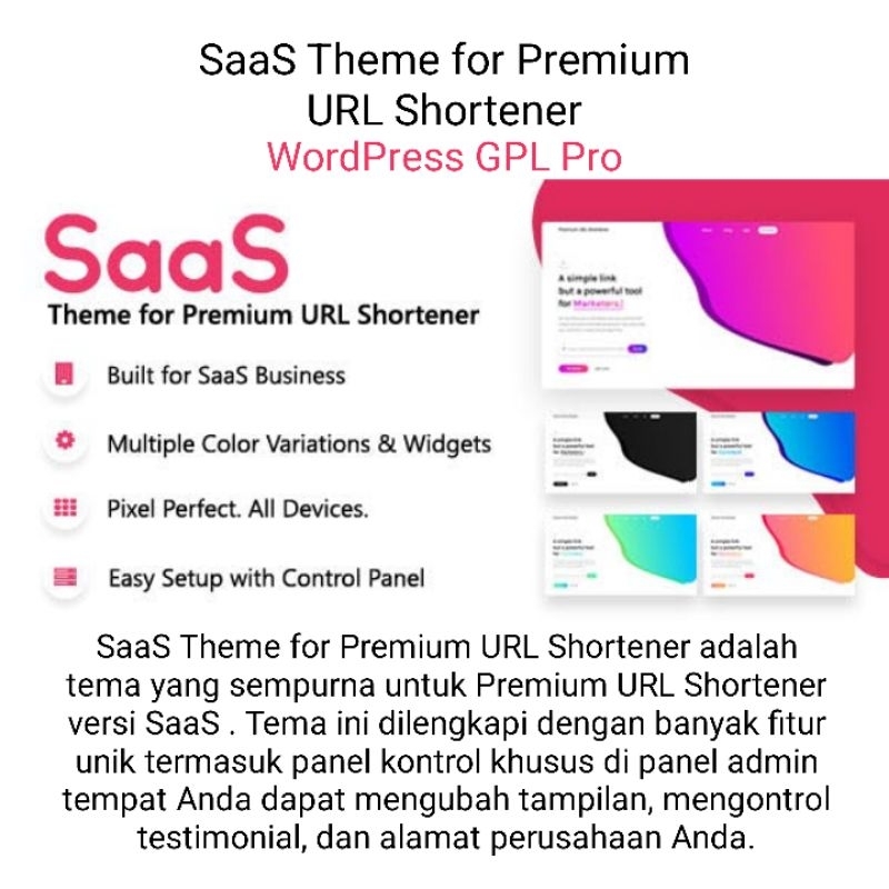 SaaS Theme for Premium URL Shortener