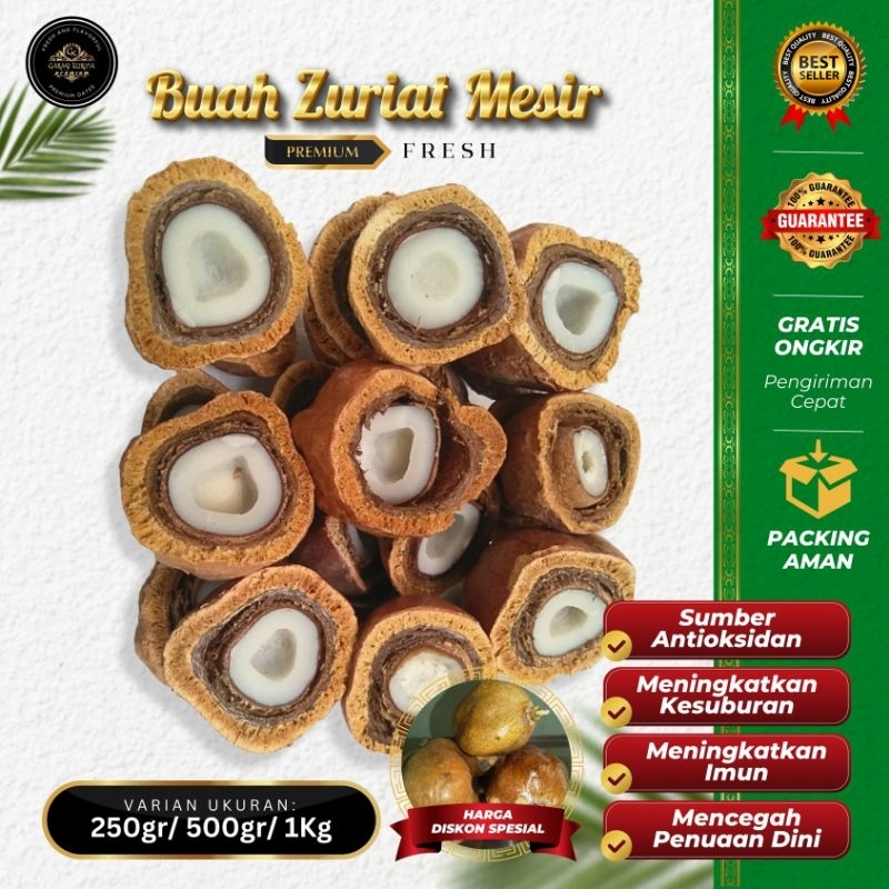 

BUAH ZURIAT MESIR BELAH - Promil Herbal Segar Berkualitas 250 Gram 500 Gram 1 Kg