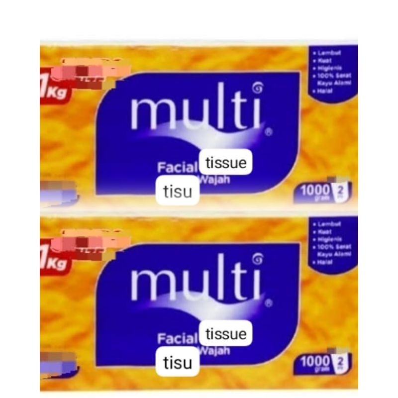 tisu multi 1000gram 2pack/tisu1000gram double/tisu multi 1kg dapat 2