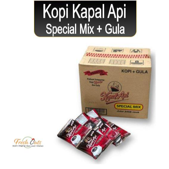 

1 Dus Kopi Kapal Api Special Mix Saset + Gula / Sachet Kopi Hitam