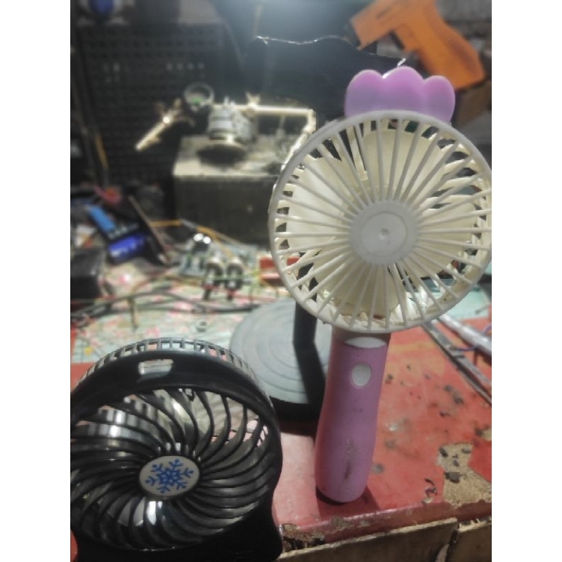 kipas mini batrei 18650 bekas!!!normal tanpa ces tanpa batrei