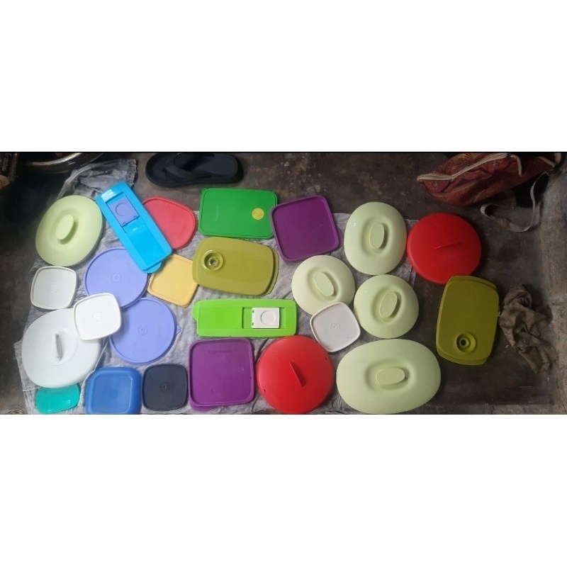 Tutup Tuppeeware - Macam Seal Tuppy - Tutup Tupperware second/preloved Murah