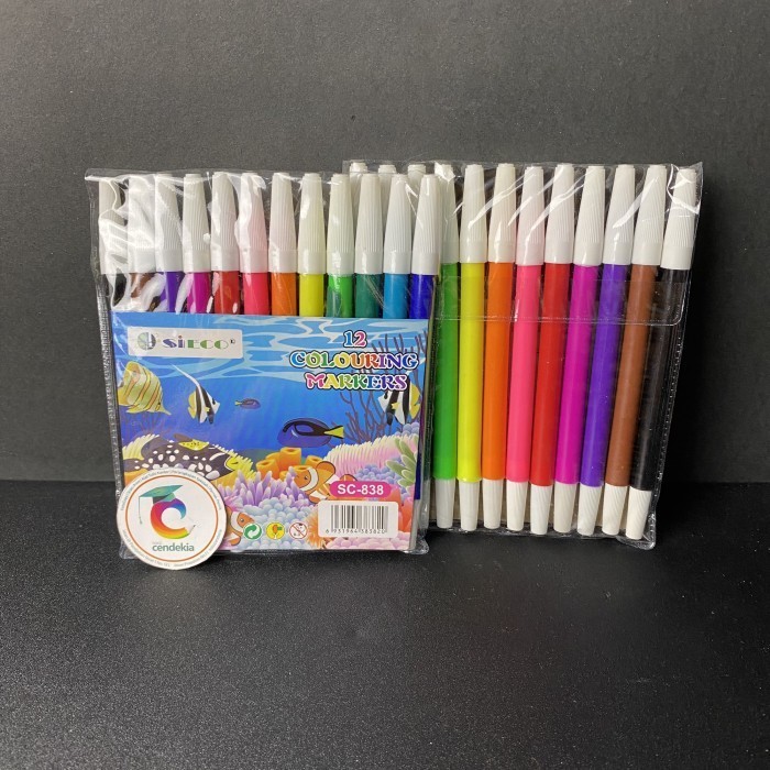 

Spidol Sieco set 12 warna