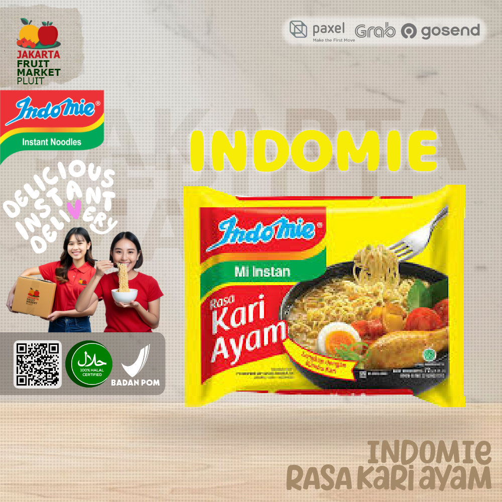 

INDOMIE RASA KARI AYAM 72G MIE INSTAN