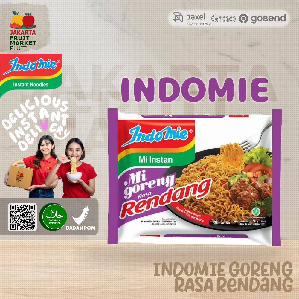 

INDOMIE GORENG RENDANG 91G MIE INSTANT