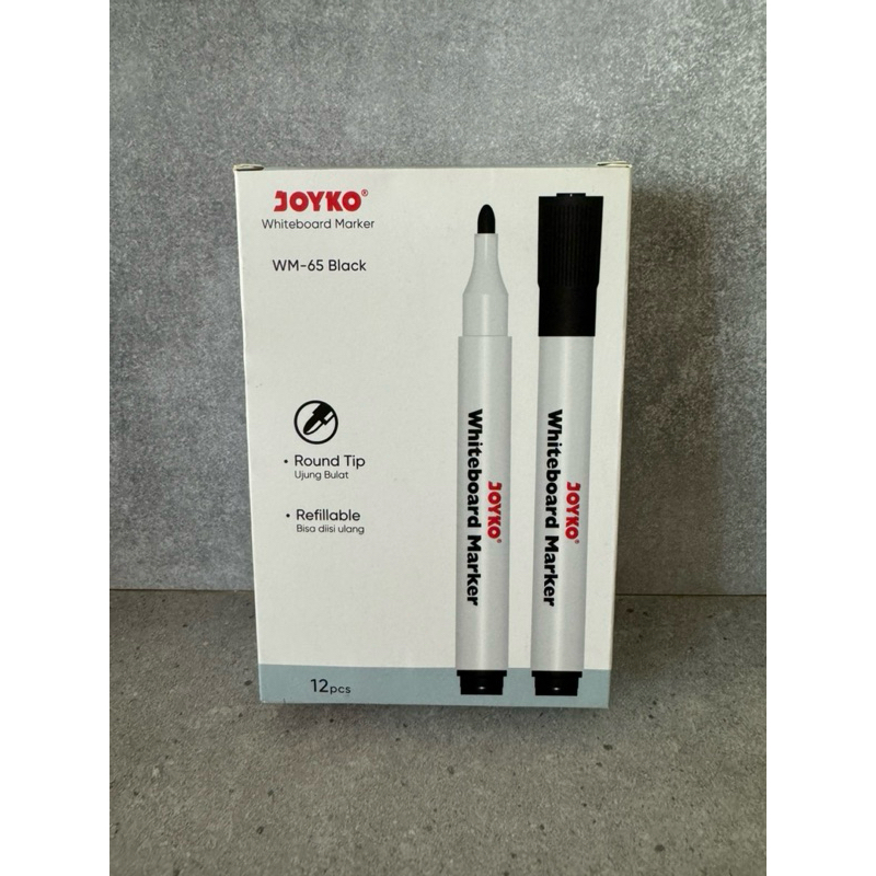 

spidol papan tulis / white board marker joyko refillable hitam