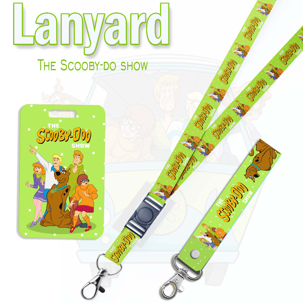 

STRAP LANYARD CARD HOLDER Scooby-Doo Green Gantungan Kunci - Handphone - ID Card