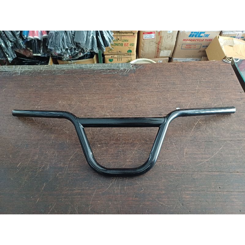 Stir BMX Lontong / Stang sepeda BMX hitam / Stang sepeda Flat BMX
