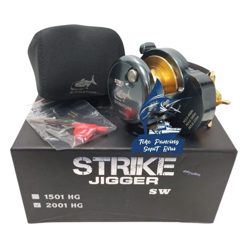 REEL OH G TECH STRIKE JIGGER SW 1501HG 2001HG LEFT HANDLE NEW